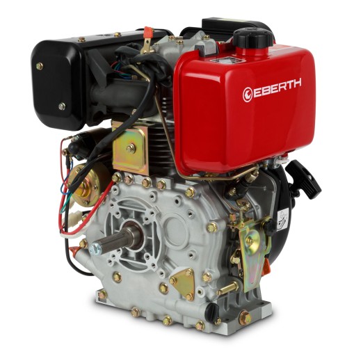 EBERTH 10 CV Motore diesel a quarto tempi albero di 25,4mm E-Start