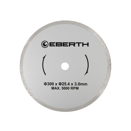 EBERTH Disco diamantato Ø300mm per taglio ad umido