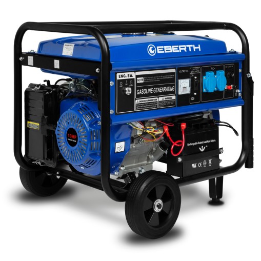 EBERTH Potente generatore di corrente 13 CV / 9.56 kW Potenza di motore / E-Start