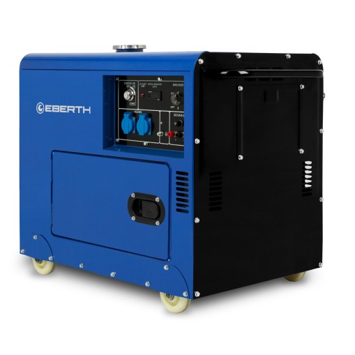 EBERTH 5000 Watt Generatore di Corrente Diesel, Gruppo Elettrogeno 1 Fasi