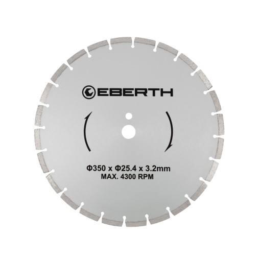 EBERTH Disco diamantato Ø350mm per taglio ad umido