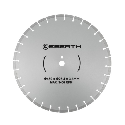 EBERTH Disco diamantato Ø450mm per taglio ad umido