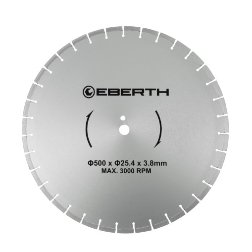 EBERTH Disco diamantato Ø500mm per taglio ad umido