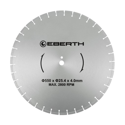 EBERTH Disco diamantato Ø550mm per taglio ad umido