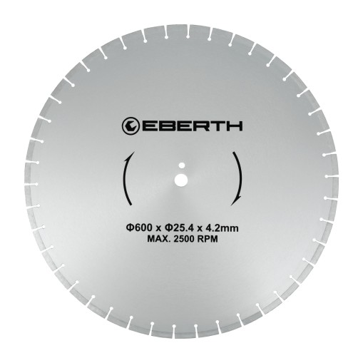 EBERTH Disco diamantato Ø600mm per taglio ad umido