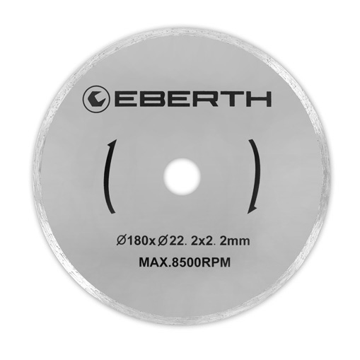 EBERTH Disco diamantato Ø180mm per taglio ad umido