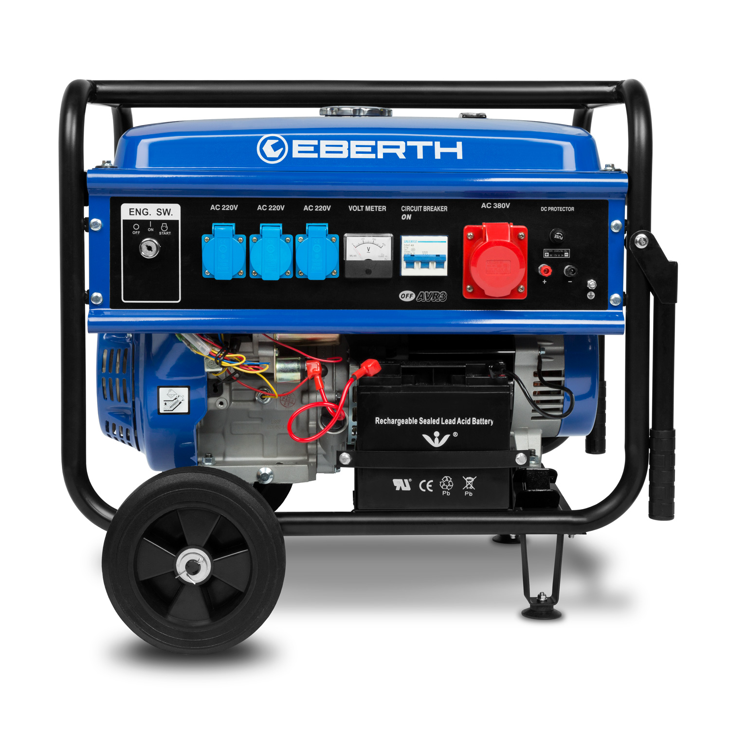 Eberth generatore di corrente 13 ps 9 56 kw avviamento for Generatore di corrente con avviamento automatico